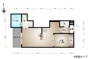 宇品二丁目駅 徒歩1分 1階の物件間取画像